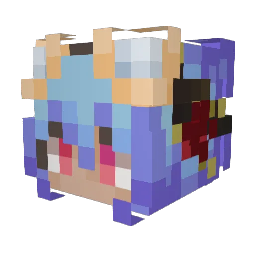 micheroni Minecraft avatar head, 3D render