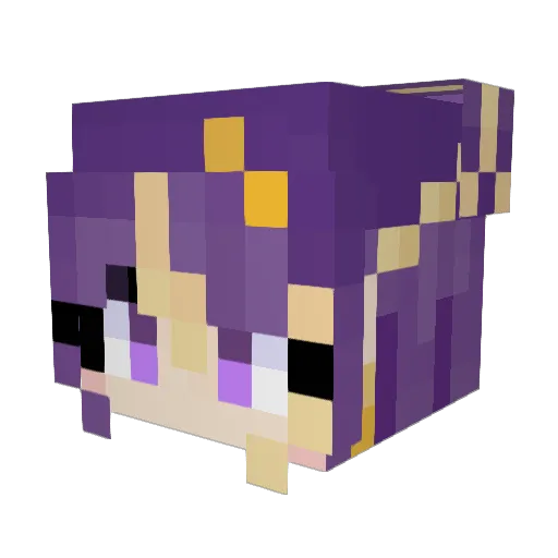 micheyymutt Minecraft avatar head, 3D render