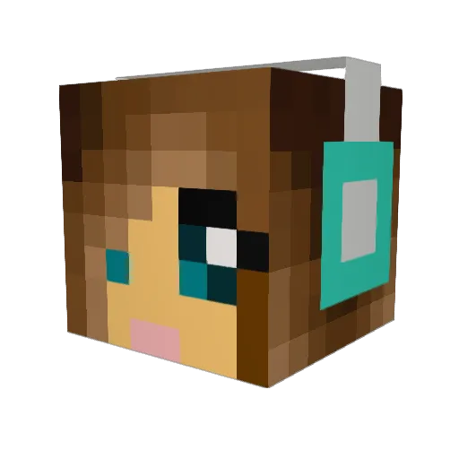 michi44644 Minecraft avatar head, 3D render
