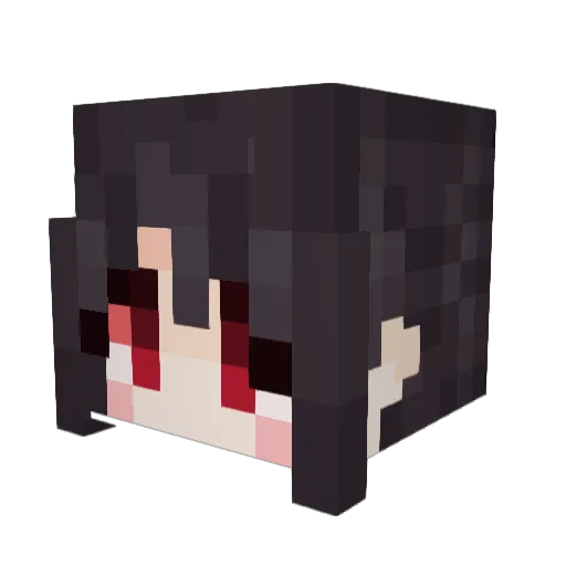 michieworld Minecraft avatar head, 3D render