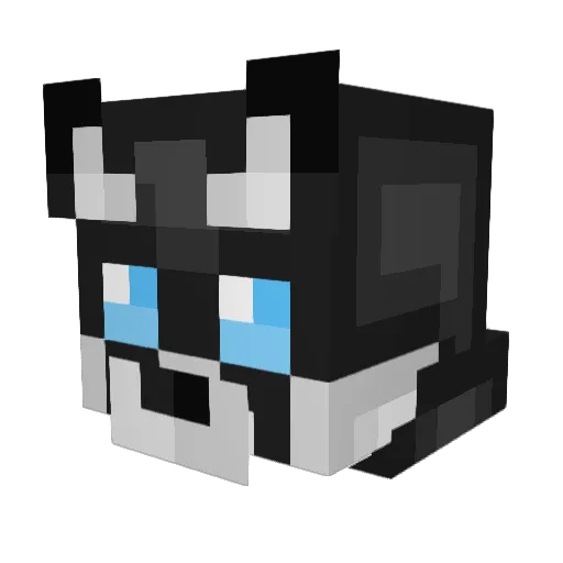 michigantech Minecraft avatar head, 3D render