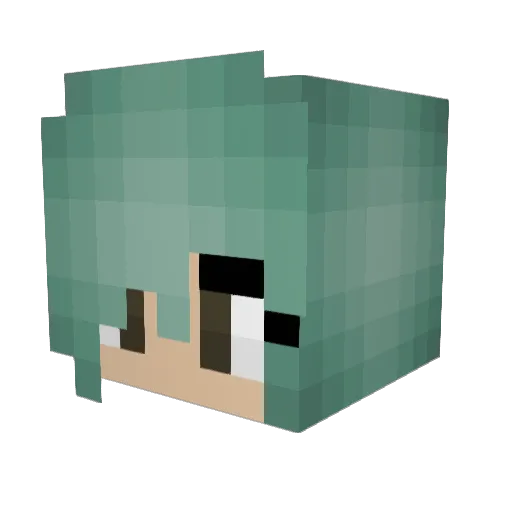 michitsmeh Minecraft avatar head, 3D render