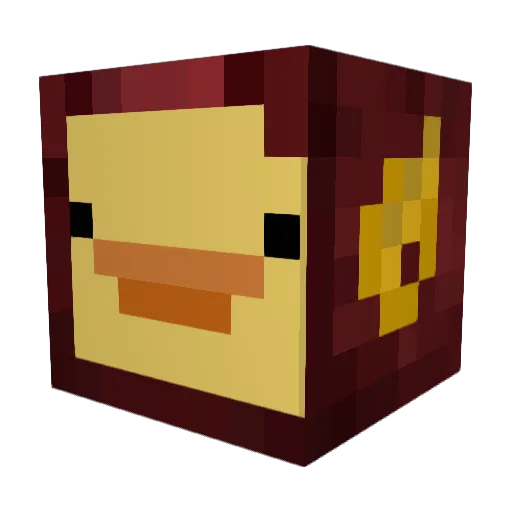 michocky Minecraft avatar head, 3D render
