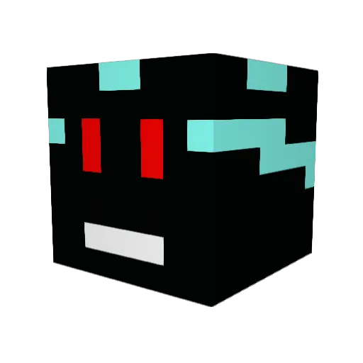 michou0110 Minecraft avatar head, 3D render