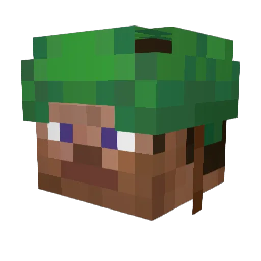 michouel Minecraft avatar head, 3D render