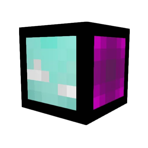 michrinii Minecraft avatar head, 3D render