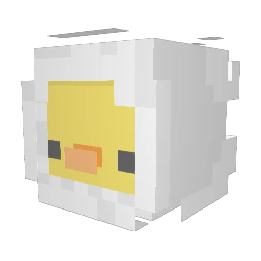 michu22113 Minecraft avatar head, 3D render