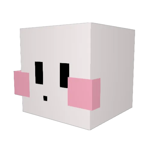 michugtw Minecraft avatar head, 3D render