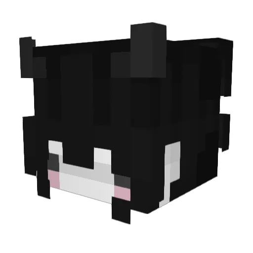 michuna Minecraft avatar head, 3D render