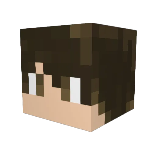 michurr Minecraft avatar head, 3D render