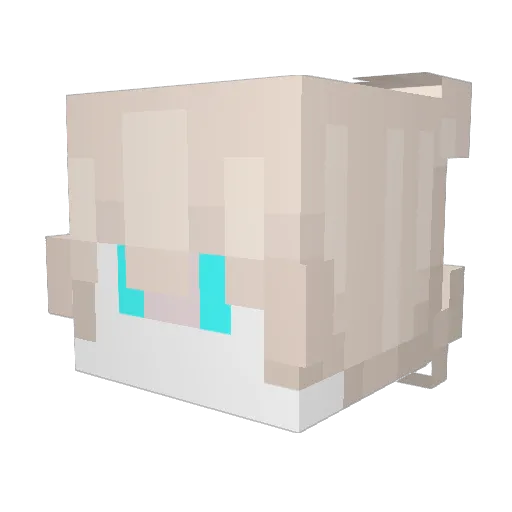 mici1708 Minecraft avatar head, 3D render