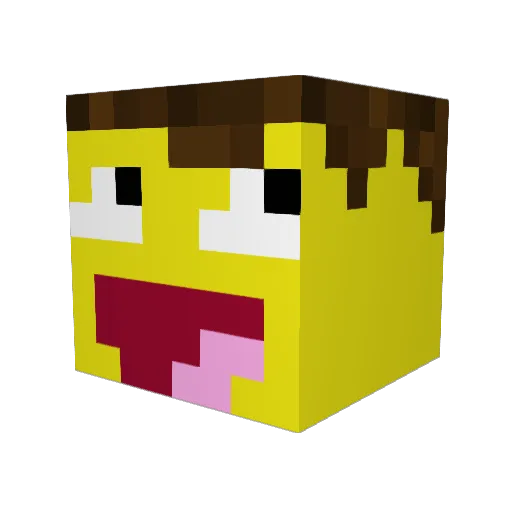 miciahu1 Minecraft avatar head, 3D render