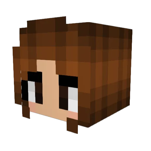 mick2303 Minecraft avatar head, 3D render