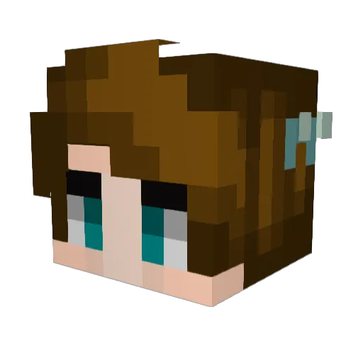 mick_games_200 Minecraft avatar head, 3D render