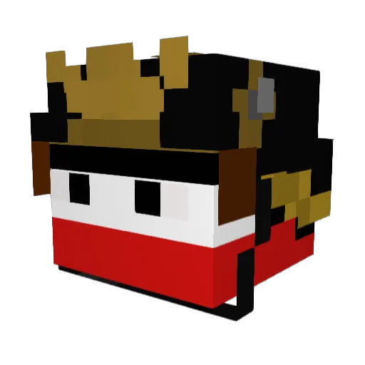 mickartcan Minecraft avatar head, 3D render