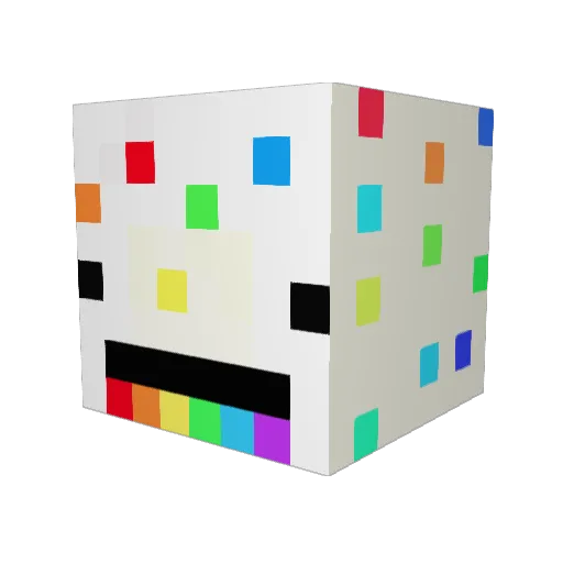 micke720 Minecraft avatar head, 3D render
