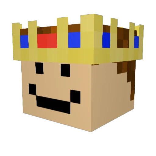 mickedawg Minecraft avatar head, 3D render