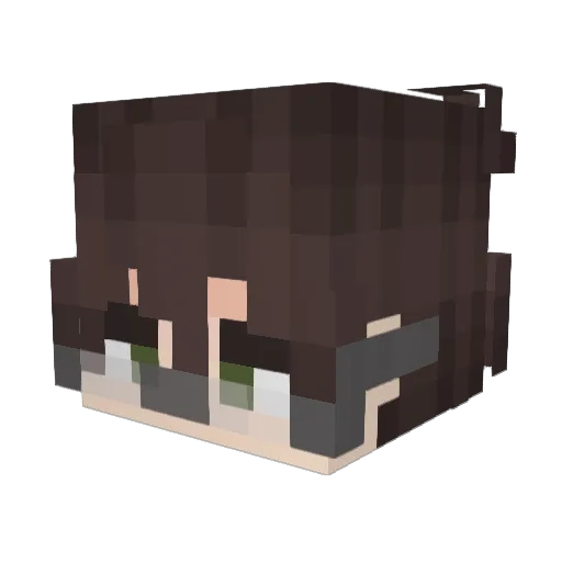 mickelim Minecraft avatar head, 3D render