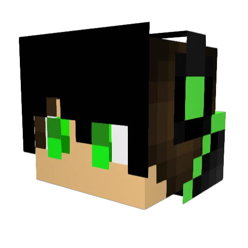 mickey070 Minecraft avatar head, 3D render