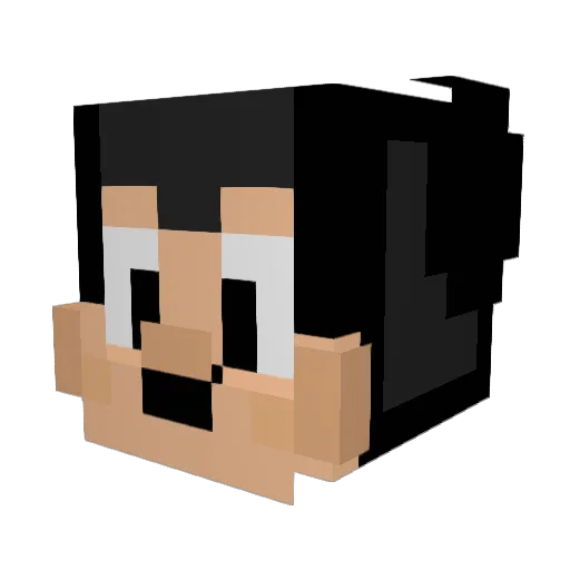 mickeyey1996 Minecraft avatar head, 3D render