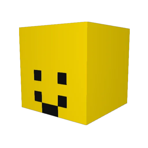 mickeyhamz Minecraft avatar head, 3D render