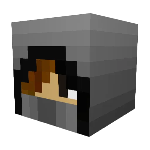 mickflinn Minecraft avatar head, 3D render