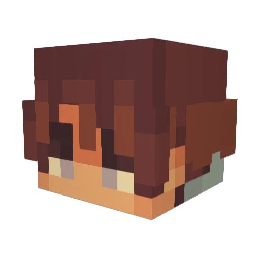 micklpickle Minecraft avatar head, 3D render