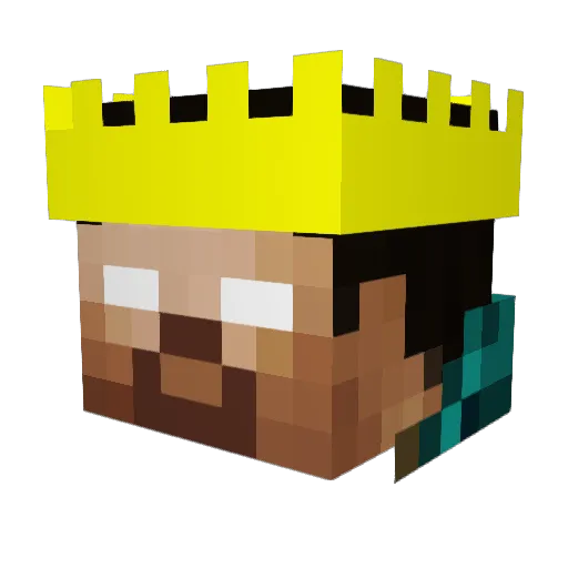 mickndrew Minecraft avatar head, 3D render