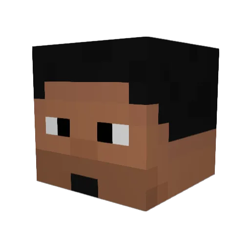 micky84_ Minecraft avatar head, 3D render