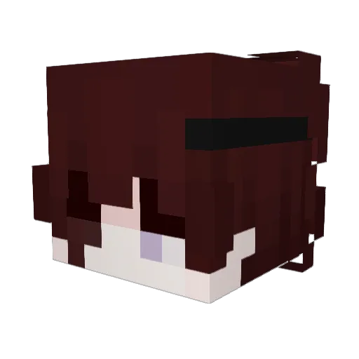 mickyak Minecraft avatar head, 3D render