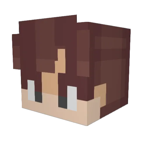 micmarper Minecraft avatar head, 3D render