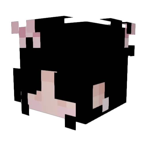 micnro Minecraft avatar head, 3D render