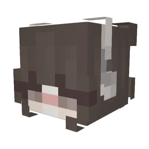 micoel Minecraft avatar head, 3D render