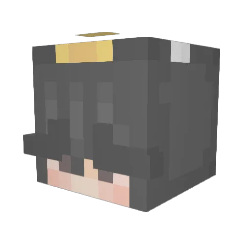 micomaru Minecraft avatar head, 3D render