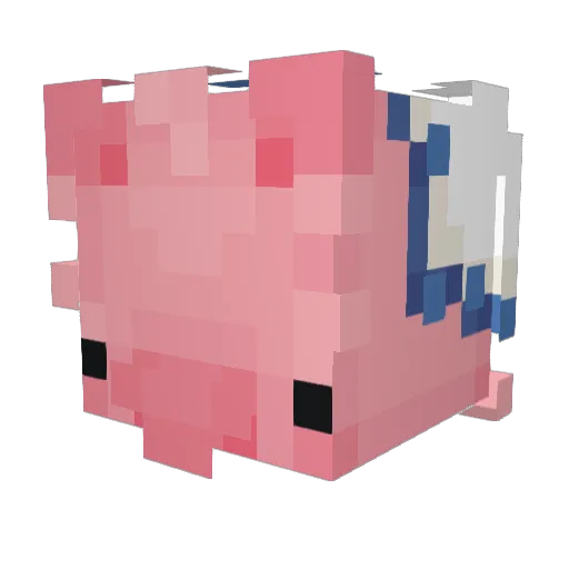 microcrystallino Minecraft avatar head, 3D render