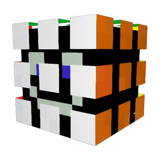 microgrind Minecraft avatar head, 3D render