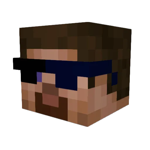 microwave1816 Minecraft avatar head, 3D render