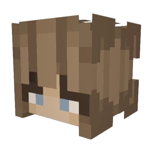 microwave3893 Minecraft avatar head, 3D render