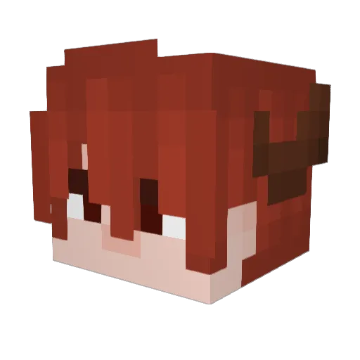 microwavemyskull Minecraft avatar head, 3D render