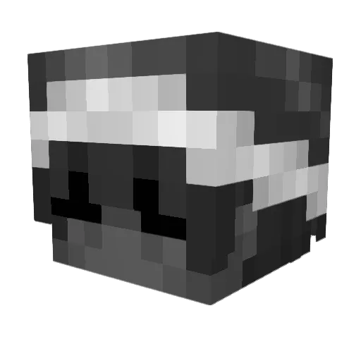microzm Minecraft avatar head, 3D render