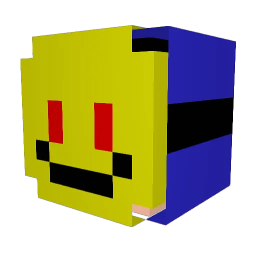 mictest Minecraft avatar head, 3D render