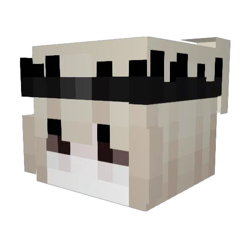 miczk Minecraft avatar head, 3D render