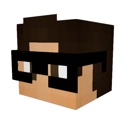 mid888 Minecraft avatar head, 3D render