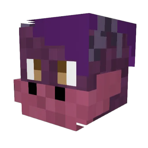 midaucy Minecraft avatar head, 3D render