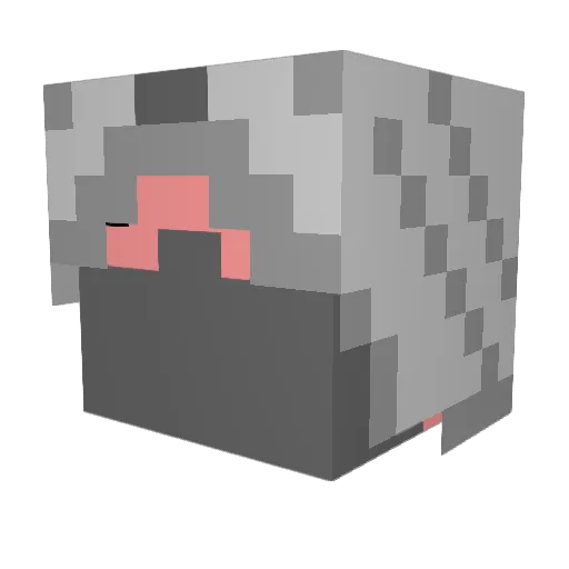 middy44 Minecraft avatar head, 3D render