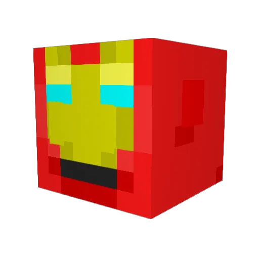 mider10 Minecraft avatar head, 3D render