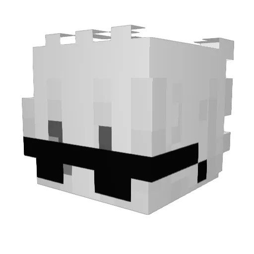 mider1234 Minecraft avatar head, 3D render