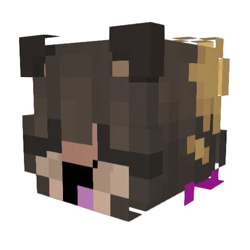 midewhk Minecraft avatar head, 3D render