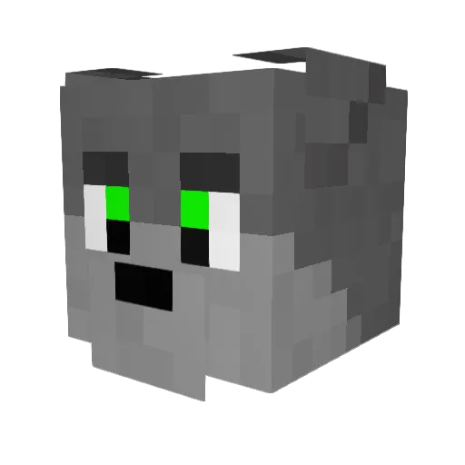 midget2024 Minecraft avatar head, 3D render