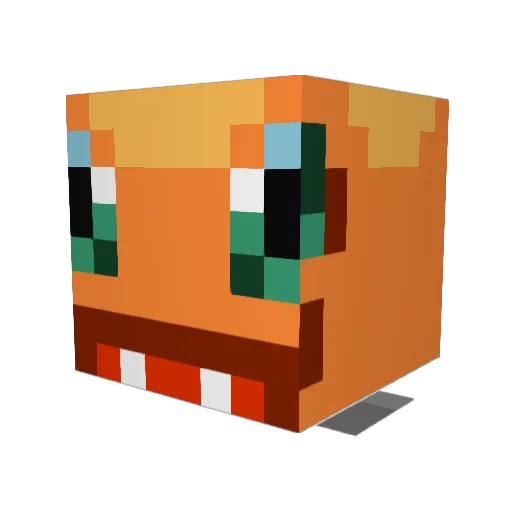 midlibi Minecraft avatar head, 3D render